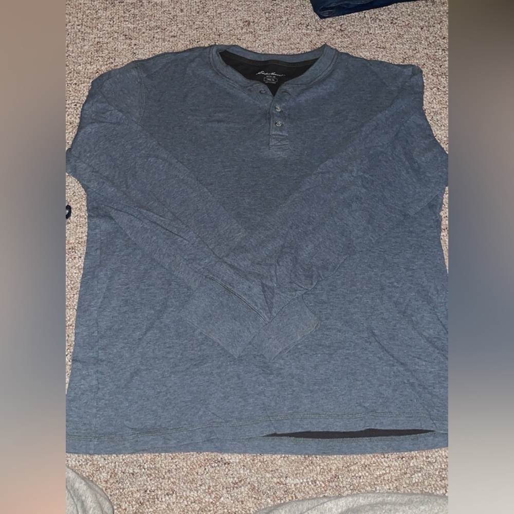 Eddie Bauer Slate Long Sleeve Henley